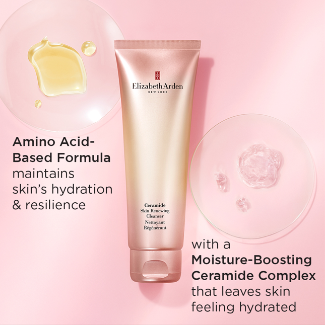 Amino Acid-Based Formula maintains skin's hydration and resilience, with a Moisture-Boosting Ceramide Complex that leaves skin feeling hydrated