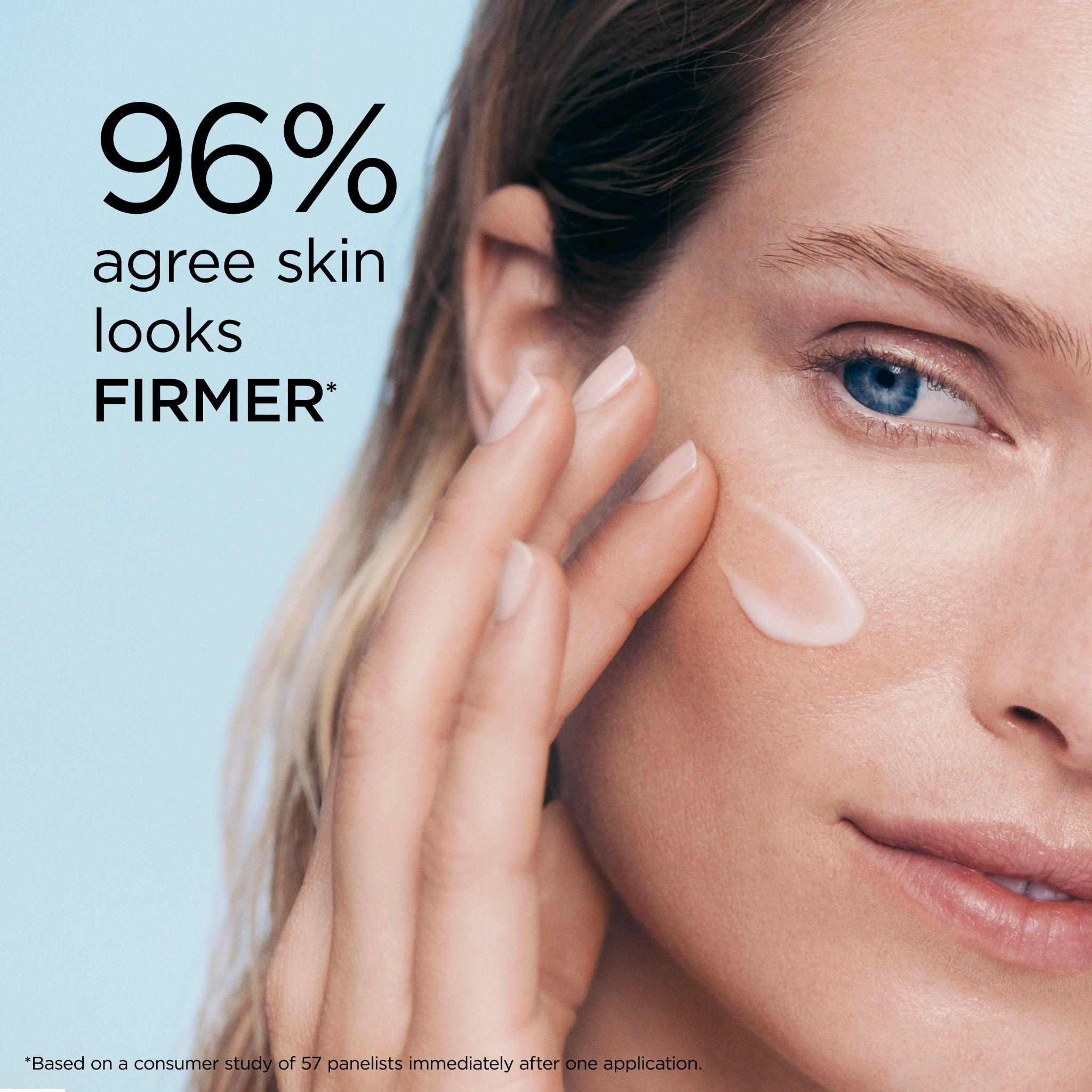 Clinical claim — visibly firmer skin