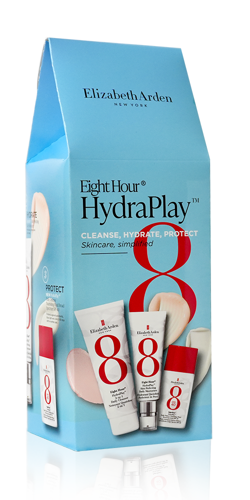 Eight Hour HydraPlay Regime Set box — Cleanse, Hydrate, Protect